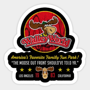 Walley World Moose Park's Closed Worn Sticker